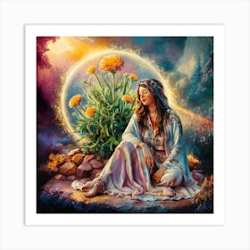 Shamanic Woman 1 Art Print