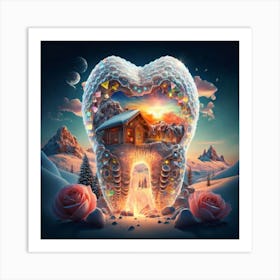 Tooth In The Snow Art Print