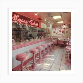 Ice Cream Parlor Art Print