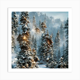 Winter Scene Art Print