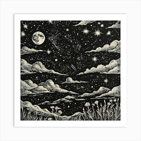 Night Sky 3 Art Print