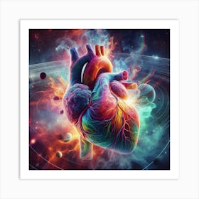 Heart In Space 2 Art Print