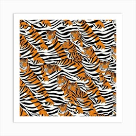 Tiger Pattern Art Print