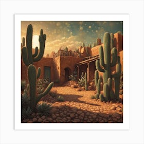 Adobe House Art Print