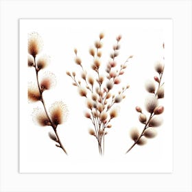 Flowers of Catkin 1 Art Print