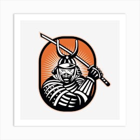 Samurai Japan Warrior Art Print