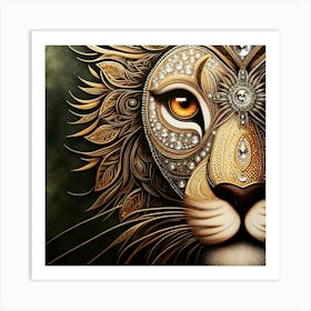 Lion Art 2 Art Print