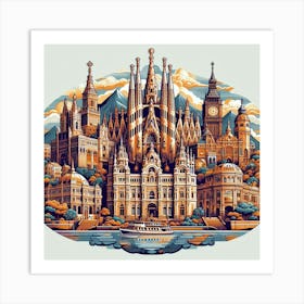 Barcelona 3 Art Print