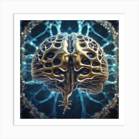 Brain In 3d 5 Art Print