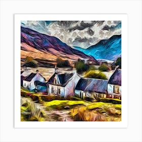 Scottish Highlands Village Series 3 Art Print