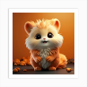 Cute Squirrel 2 Art Print