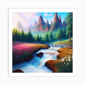 Mountain Stream 5 Art Print