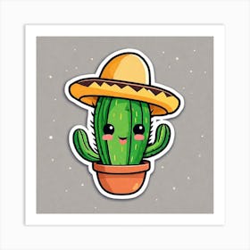 Cute Cactus Art Print