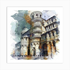 Leaning Tower Of Pisa 10 Art Print