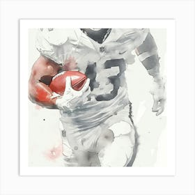 Oakland Raiders Football Player Art Print