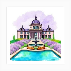 House With Lavender Art Print