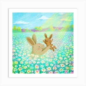 Bunny Family Art Print
