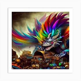 Rainbow Dragon Art Print