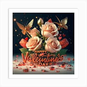 Happy Valentine's Day 2 1 Art Print