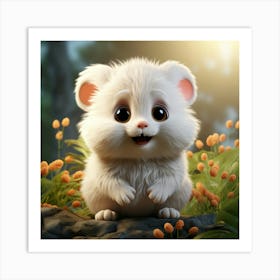 Cute Hamster 10 Art Print