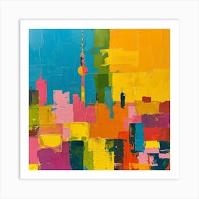 Abstract Travel Collection Berlin Germany 2 Art Print