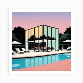 House By The Pool 6 Art Print