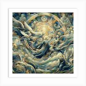 Angels Of The Sky Art Print