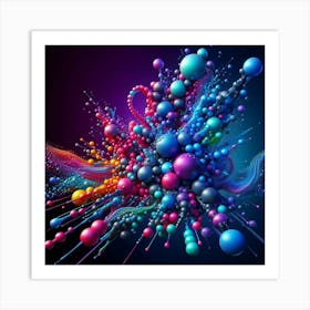 Abstract Spheres 1 Art Print