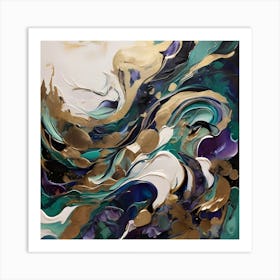 A Dramatic Abstract Painting 2 Art Print