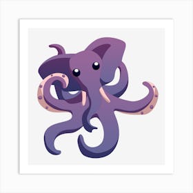 Elephant Octopus Mutant Hybrid Art Print