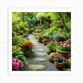 Garden Path 18 Art Print