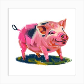 Landrace Pig 03 Art Print