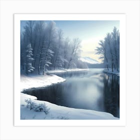 Winter's Stillness Art Print