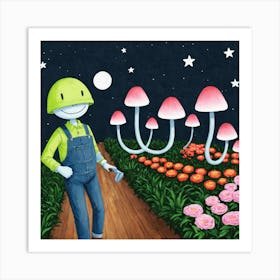 Mushroom Garden 23 Art Print