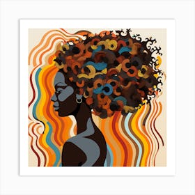 Afro Girl 1 Art Print