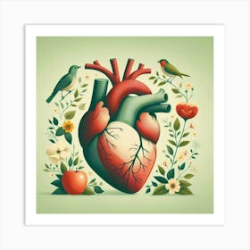 Heart Stock Videos & Royalty-Free Footage 1 Art Print