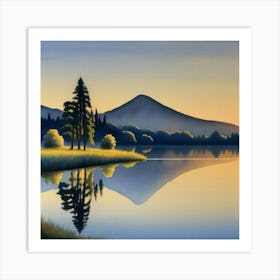 lone pine island Art Print