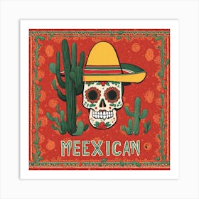 Mexican Skull 15 Art Print