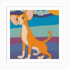 Sphynx Cat Art Print