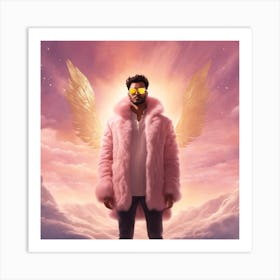 Guy in Pink Coat Art Print