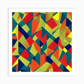 Abstract Geometric Pattern 1 Art Print