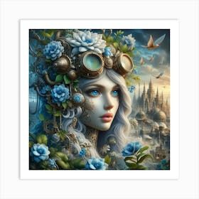 Steampunk Girl 48 Art Print