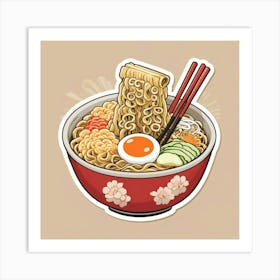 Asian Ramen 2 Art Print