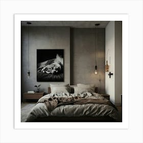 Modern Bedroom 15 Art Print