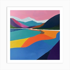 Colourful Abstract Abisko National Park Sweden 3 Art Print