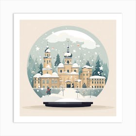 Vilnius Lithuania 1 Snowglobe Art Print