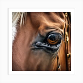 Eye Of A Horse 55 Art Print