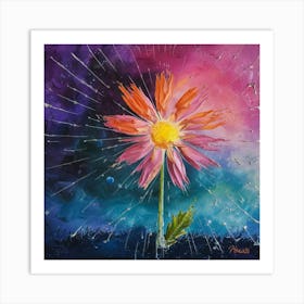 A Stunning And Vivid Painting Of A Flower That Cap Art Print