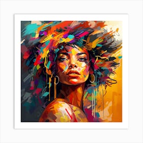 Abstract Of A Woman 28 Art Print