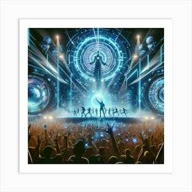 Futuristic Concert 1 Art Print